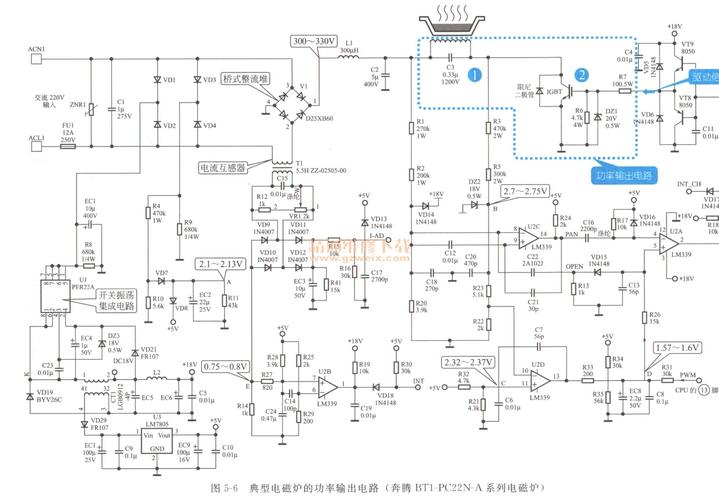 電磁爐維修電路板圖及工作原理，電磁爐維修電路板圖及工作原理論壇